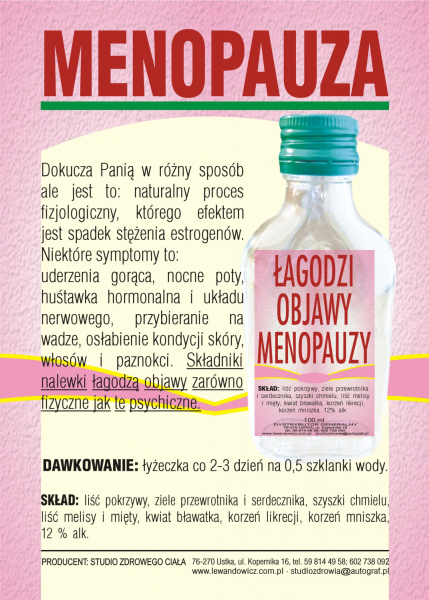 Nalewka na menopauzę