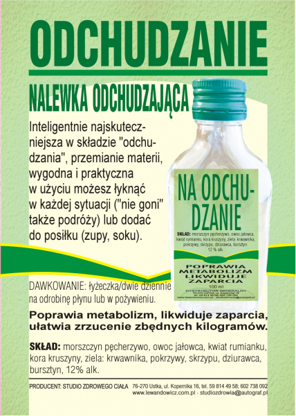 Nalewka na odchudzanie - 100ml