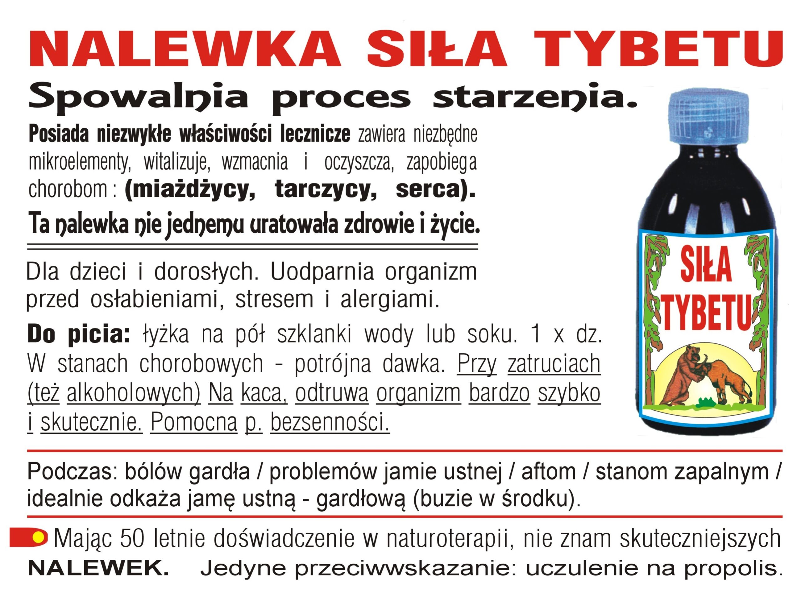 Nalewka Siła Tybetu - 100ml - obrazek 2